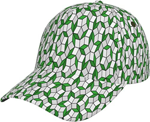 LOUJIN Vintage Wasser Blumen Lilie Karpfen Baseball Cap Dad Cap Trucker Hut für Männer Frauen Einstellbare Klassische Hüte, Fotofarbe, One size