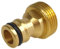 AkvoDrip Adaptateur de robinet avec filetage extérieur - Raccord de robinet en laiton pour tuyau d'arrosage (compatible avec système de connexion Gardena) - Raccord d'eau résistant au gel (filetage