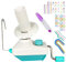 Kugelwickler, RRigo Garnstrickwebstuhl Häkeln Swift Garn Faser Schnur Kugel Wolle Wickler DIY Tool Kit, 1 Garn Kugelwickler + 1PC Schere+53 Stück Maschenstricknadeln