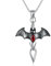 ONEFINITY Fledermaus Ketten 925 Sterling Silber Kreuz Schwert Energie Anhänger Gothic Schmuck Geschenke Für Herren Und Damen