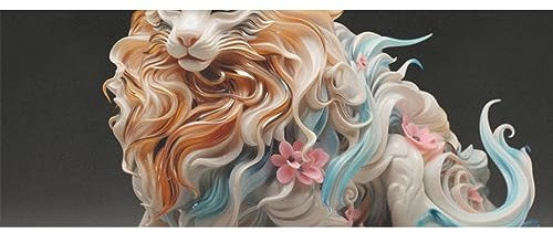 DNOVING 2 Rollen Fantasy Geschenkpapier für Glaspuppen, 147,3 x 58,4 cm, Geschenkpapier für Kindergeburtstage und Weihnachten, GWP-408562592