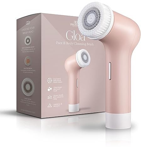Project E Beauty Gloa Reinigungsbürste für Gesicht und Körper, 3 Reinigungsbürsten, Porenreiniger, Peeling-Bürsten, Wasserdichtes Hautpflege-Set