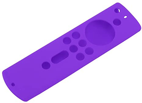 Sto?feste Silikon-Schutzhülle, Silikon-Schutzhülle für Fire TV Stick 4K 2018 Fernbedienung, Sto?feste Anti-Rutsch-Schutzhülle, Fernbedienung Anti-Rutsch-Abdeckung (Lila)