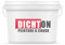 DICHTON Peinture à la chaux 2,5l Blanc pour intérieur et extérieur - Pour cuisine, garage, couloir, salle de bain, cave - Sans solvants, respirant, haut pouvoir couvrant, résistant à l'essuyage D.43W
