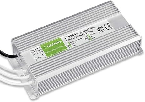 Controlador LED IP67 a Prueba de Agua, Fuente de alimentación LED DC24V 200W 300W, Tira de Luces LED, Fuente de alimentación, Adaptador de Corriente LED for Exteriores (Color : 24V 300W)