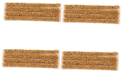 DIYEAH 4sätze Statisches Grasstreifen Modell Für Sandtisch-szenen Realistische Landschaftsgestaltung Dekoratives Feldgras Für Dioramen Und Modellbau