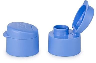 Tupperware EcoEasy Ersatzdeckel 2x Hellblau Trinkverschluss Ersatzdeckel für EcoEasy 750 ml (C 139 und C 178)