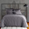 Housse de Couette 240x260 cm Satin de Coton Gris Foncé