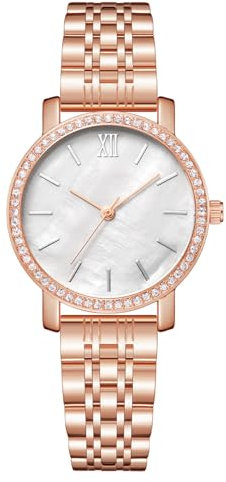 CIVO Montre Femme Acier Inoxydable: Montres Femmes Quartz Or Rose - Etanche Fantaisie Cadeau Femme