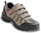 Chums Men's Walking Shoes Wide Fitting Triple Strap Touch Fastening for Comfort Rugged Outsole Grey 13 UK