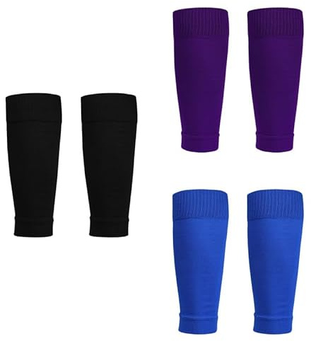 Manchon Compression Mollet 3 Paires, Bas de Contention Femme Homme, Chaussettes Compression pour Circulation Sanguine Jambes, Course a Pied, Vélo, Voyage, Avion