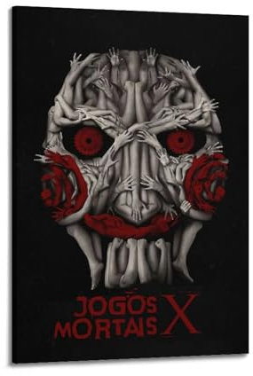 nzzmy Saw X Poster, Vintage-Kunst, Raumdekoration, ästhetische Schlafzimmerdekoration, Leinwandposter für Schlafzimmer, 20 x 30 cm, Rahmenstil