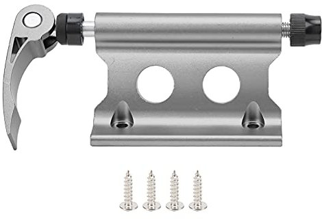 Fahrradgabelhalterung, Entriegelung, Fahrradblock, vorne, Fester Clip, Gepäckhalter, Gepäckträger, Hebel, Aluminiumlegierung, vertikal, horizontal montierter Fahrradträger, (Deep Titanium)