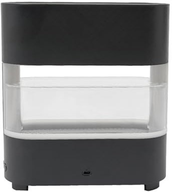 Diffuser, Duftexpander,Luftbefeuchter, Mini-Luftbefeuchter mit LED Stimmungslicht,für Schlafzimmer, Spa, Aromatherapie,Schlaflicht (Dunkelgrau)