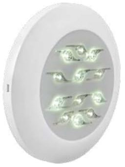 Weltico Projecteur EasyLed Evo 6 LEDs Blanches Enjoliveur Gris 6 LED Blanches