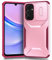 Yerebel Coque pour Galaxy A16 5G, Coque téléphone pour Samsung A16 avec Couvercle de caméra Coulissant, Protection Robuste Antichoc de qualité Militaire, Étui pour Samsung Galaxy A16 Rose Vin