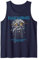 Iron Maiden - Powerslave Head Mummy Navy Tank Top
