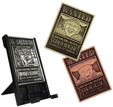 Digiplate One Piece Starter Pack - 3 plaques métalliques de collection et support de téléphone, Collectibles gaming interactifs avec support de carte interchangeable, Cadeaux gaming & accessoires