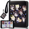 NOVETUTOTA Korean Pop Trading PhotoCard Binder Alben Storage 400 - Cute Cartoon Photocard Holder Book with Sleeves, Christmas Gifts for Children, Photo Protect - Lomo Card (Black)