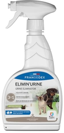 Francodex - Élimine Urine Intérieur, extérieur de l'habitat Senteur pin des landes 750 ML Chat et ch