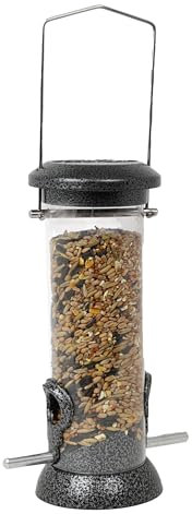 DIVCHI Bird Feeder Niger Seed Birdfeeder Heavy Duty Hanging Feeders Birdfeeder For Garden Wild Birds (Medium)