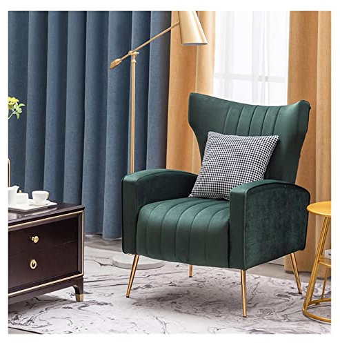 Luxus Nordic Dunkelgrün Einzelsitz Weiches Sofa mit Rückenlehne für Wohnzimmer Wohnmöbel und Balkon Freizeit