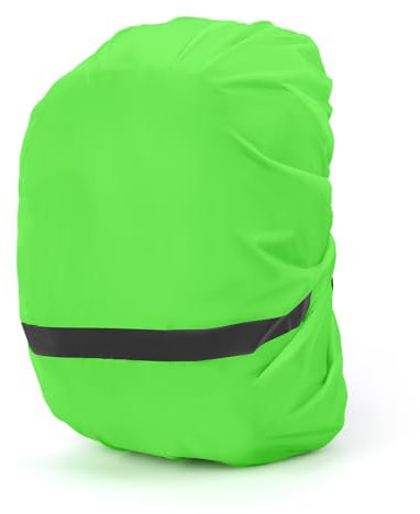 KALIONE 30-40L Rucksack Regenschutz, Regenschutz Schulranzen, Regenschutz Rucksack mit Reflektoren, Grün Schulranzen Regenschutz für Wandern, Camping, Reisen, Radfahren