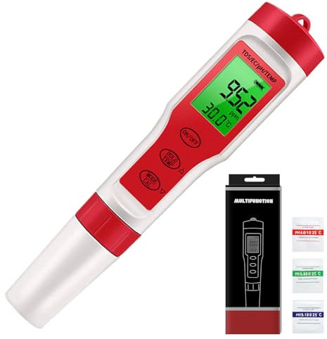 pH-Messgerät für die Wasserqualitätsprüfung EC-PPM-Temperatur-Messgerät