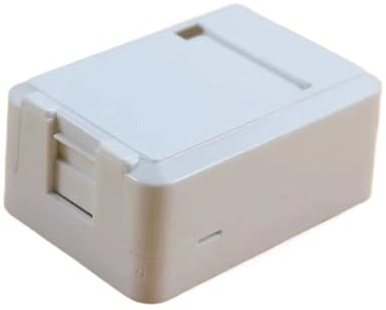 ZHANGGH Einzel-/Doppel-Port-Computer-Netzwerkkabel-Anschlussdose kann mit CAT5E, CAT6 Klasse 5 und Klasse 6 Sprachmodul ausgestattet werden (Einzelport-Box)