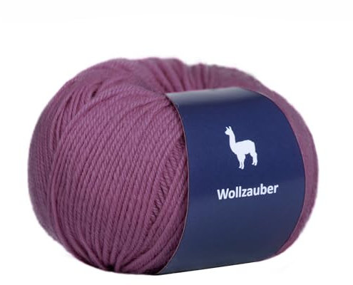 Alpaka Wolle - 50 g Hochwertige Wolle zum Stricken & Häckeln-Weich & Langlebig Ideal für Socken, Schals, Pullovers & mehr- Angenehm auf der Haut Perfect für Kreative Handarbeiten. (Nobel Purpel)