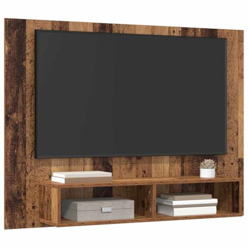 vidaXL TV Cabinet Set Old Wood 120 x 23.5 x 90 cm Engineered Wood, Living Room Entertainment Center, Rustic Tv Stand with Storage, Modular Wall Unit, Space Saving Indoor Use Cabinet