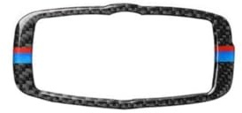 Door Speaker Trim for BMW for 5 Series for E60 X5 for E70 for X6 for E71 2008-13 Mouldings Carbon Fiber Car Headlight Switch Frame Decorative Sticker