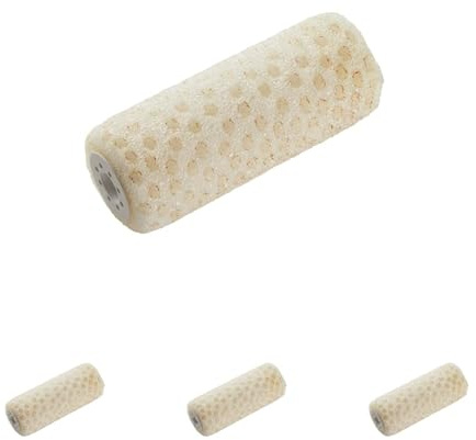 SAVY Manchon crépi gros grain larg.180mm, Jaune (Lot de 4)