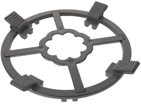 Zerodeko Cast Iron Wok Ring Non Slip Gas Stove Support Stand for Cooking Pot Saucepan Holder Trivet Round Burner Grate Kitchen Hot Pan Stand