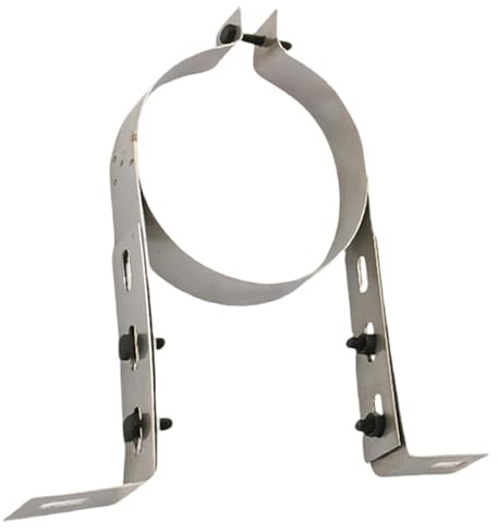 NonMiFyR Kaminrohrhalter Edelstahl Wandbefestigung Rohrhalterung Verstellbare Schelle Hitzebeständiges Zubehör für Haushalt Kaminflanschmontage, Durchmesser 14 Cm