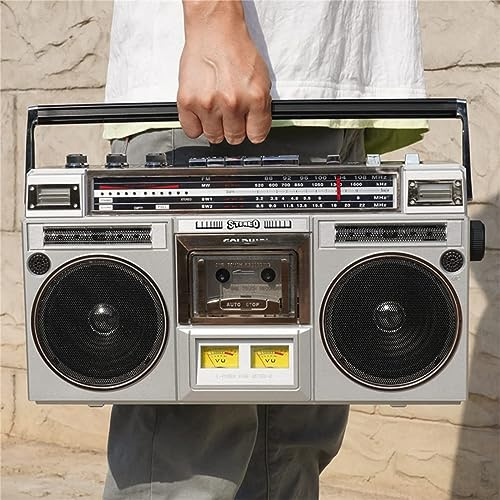 Classic 80s Style Retro boombox CD Tape Player,Retro Bluetooth Cassette Player with Fm and Dab+ Radio,USB Recording,Cassette Player Radio,Cassette Recorder for Family Gathering Travel