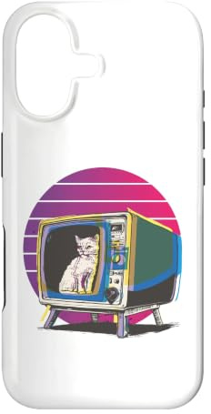 Retro Cat TV nostalgic cat old-fashioned charming cat lovers Case for iPhone 17