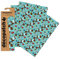 Clairefontaine C728O Decopatch Papier, 3er Pack Türkis mit Piratenschatz