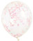 Unique Party 58117 - Ballons à Confettis - 30 cm - Rose Pastel - Paquet de 6