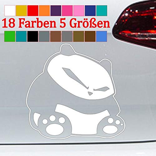Panda Aufkleber böse Auto Tuning Golf GTI JDM Funny Sticker 18 Farben 5 Größen