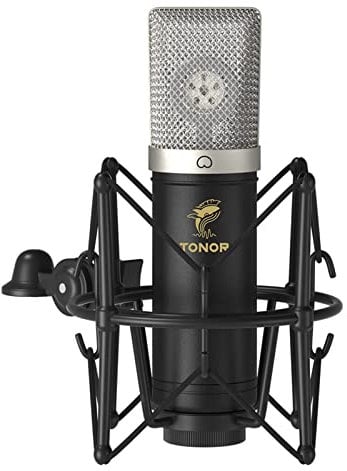 TONOR Microfono a Condensatore, Mic Cardioide USB con Frequenza di campionamento 192kHz/24Bit/Braccio/Supporto Antiurto per Streaming, Registrazione, Gioco, Podcasting, Voice Over, YouTube, TC-2030