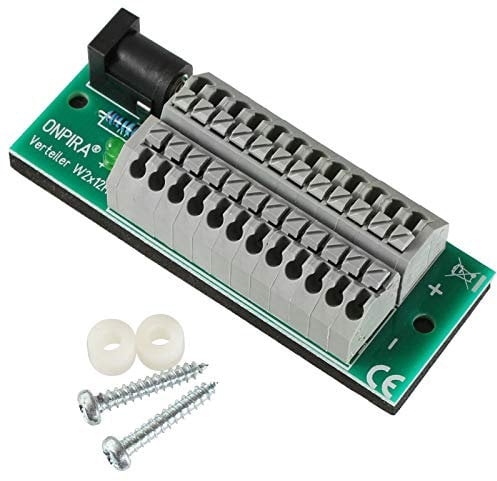Stromverteiler Verteiler mit 5,5x2,1mm Hohlstecker Anschluß in 2 Größen auswählbar (W2x12H)