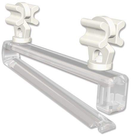 Interdeco Schlaufengleiter Universal für Schlaufenvorhänge an Innenlaufstangen und Gardinenschienen (8 Stück)