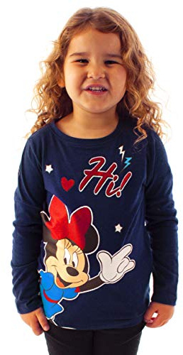 Disney Minnie Mouse Hi Glitter Detailed Girl's Novelty Character T-Shirt