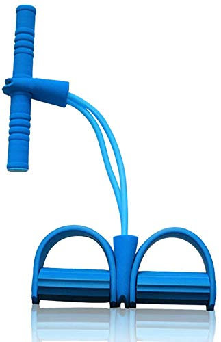 Ecosway Fitness Sit-up-Trainingsgerät, elastisches Zugseil Multifunktions-Zugseil, blau, 2 tension ropes