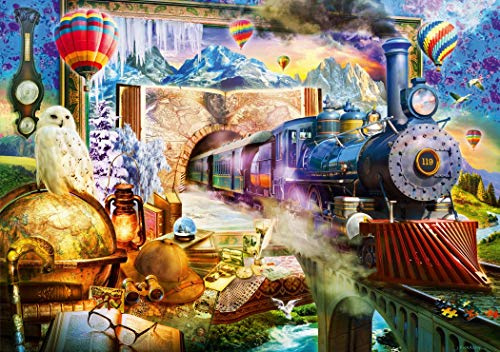 Bluebird Puzzle - Magische Reise, 1000 Teile Puzzle - Nimm Platz an Bord des Fantasie-Zuges - Puzzle für Erwachsene