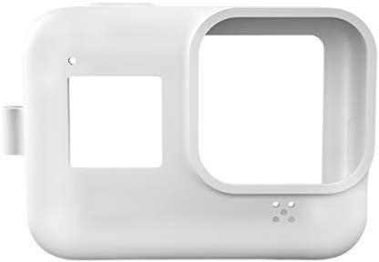 NXACETN Kit Custodia Protettiva Per Fotocamera Azione Con Copertura Totale In Silicone Compatibile Con Gopro Hero 8 Black bianca
