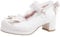 KISSASA Womens Cute Lolita Platform Shoes Chunky Mary Jane Heels Bow Court Shoes Size 3.5UK,White