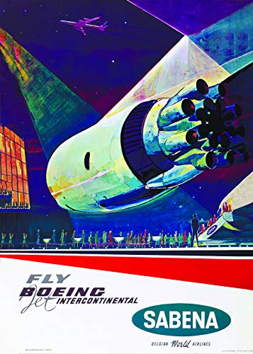 Sabena Airlines Boeing Reise-Poster 40x50 cm •