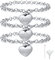 FLHEART Personalisierte Herz Charme Einäscherung Urne Charme Armband Schmuck für Frauen Edelstahl Memorial Keepsake Armband benutzerdefinierte Gravur Schmuck für Asche Silber